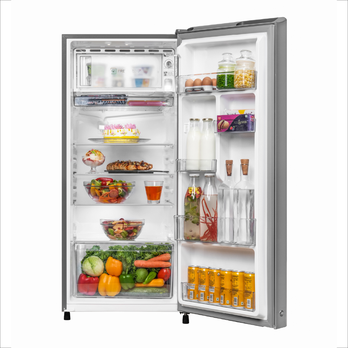 Haier 215L 2 Star Nickle Steel Single Door Refrigerator 